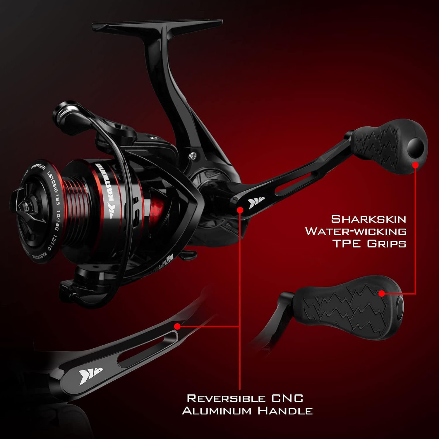 KastKing Royale Legend Spinning Fishing Reels, Available in 5.2:1 and 6.2:1