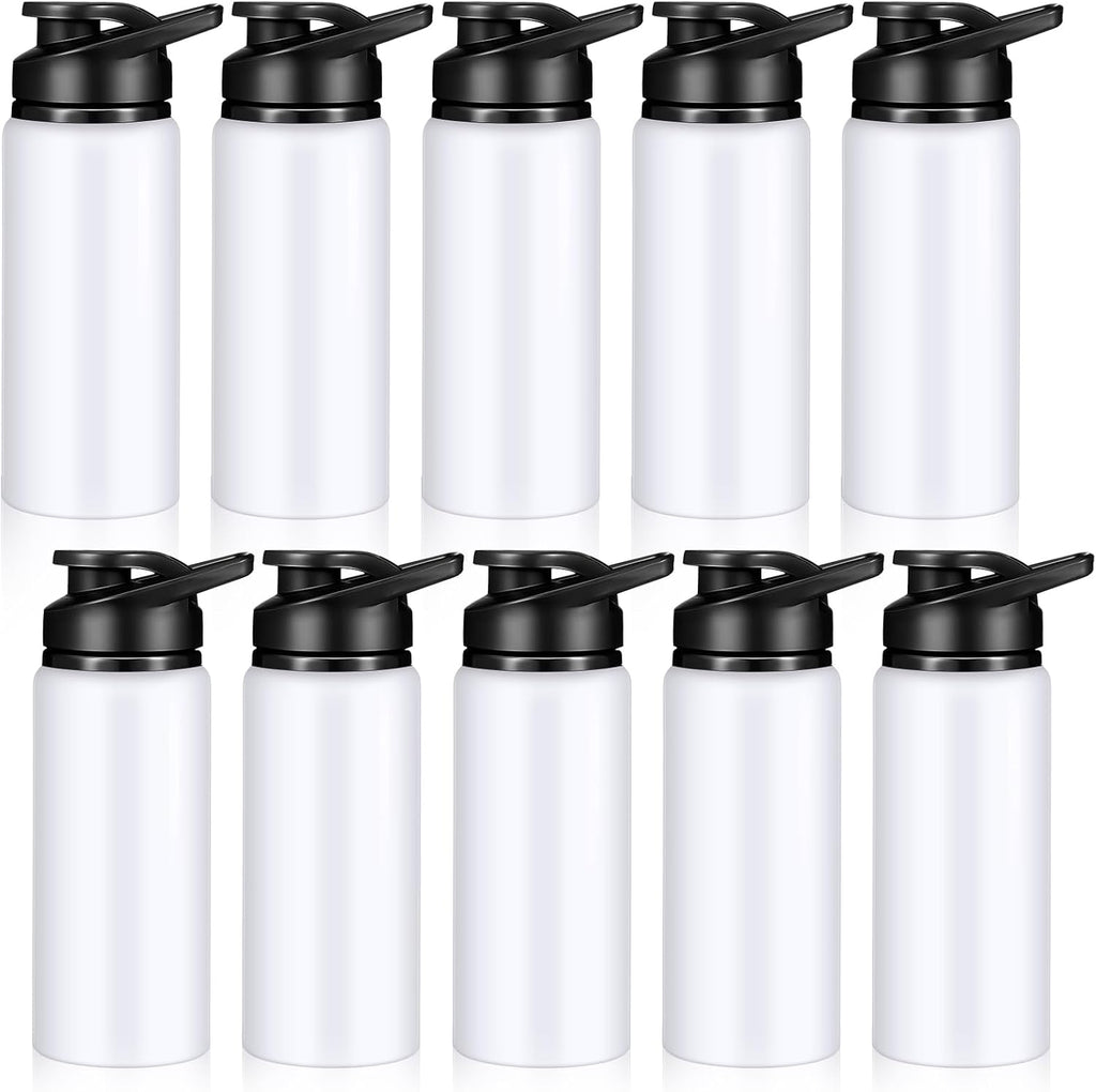 CHENGU Water Bottle Bulk 20 oz Aluminum Reusable Bottles Lightweight Snap Lid Water Cups Easy Carry Leak Proof Travel Tumbler for Gym Sports Camping Hiking Fishing