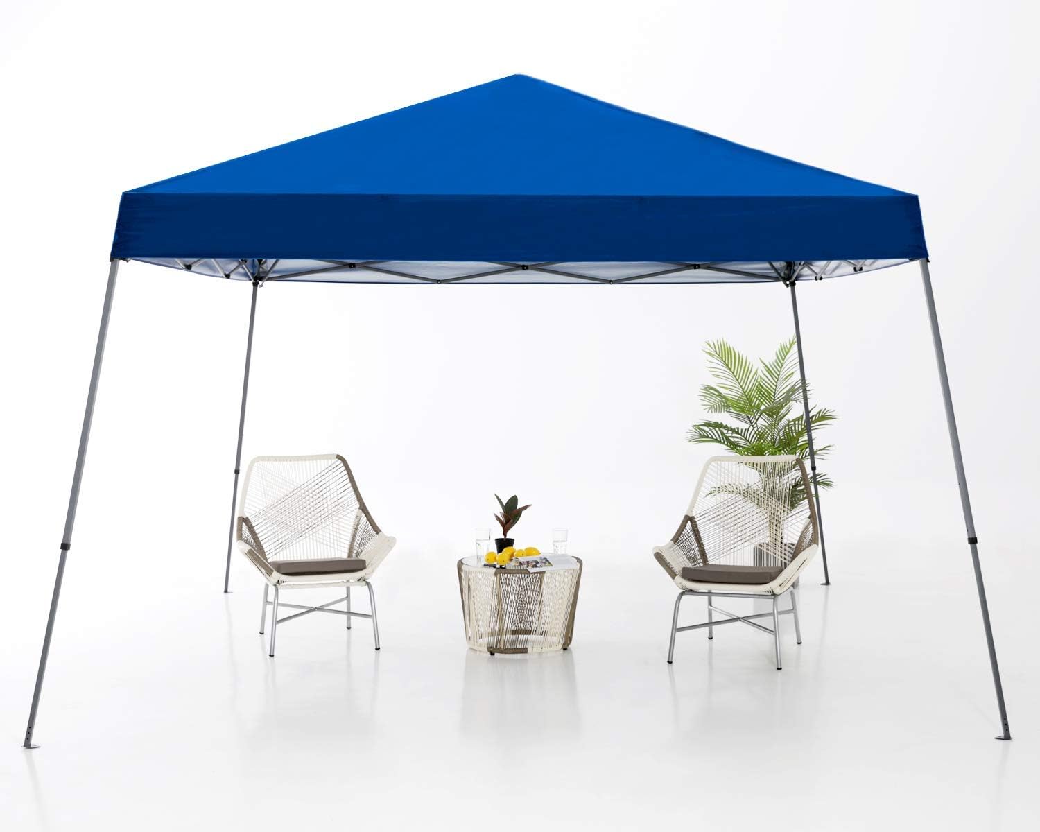 ABCCANOPY 11x11 Pop Up Canopy Tent, Slant Leg Outdoor Shade, Royal Blue