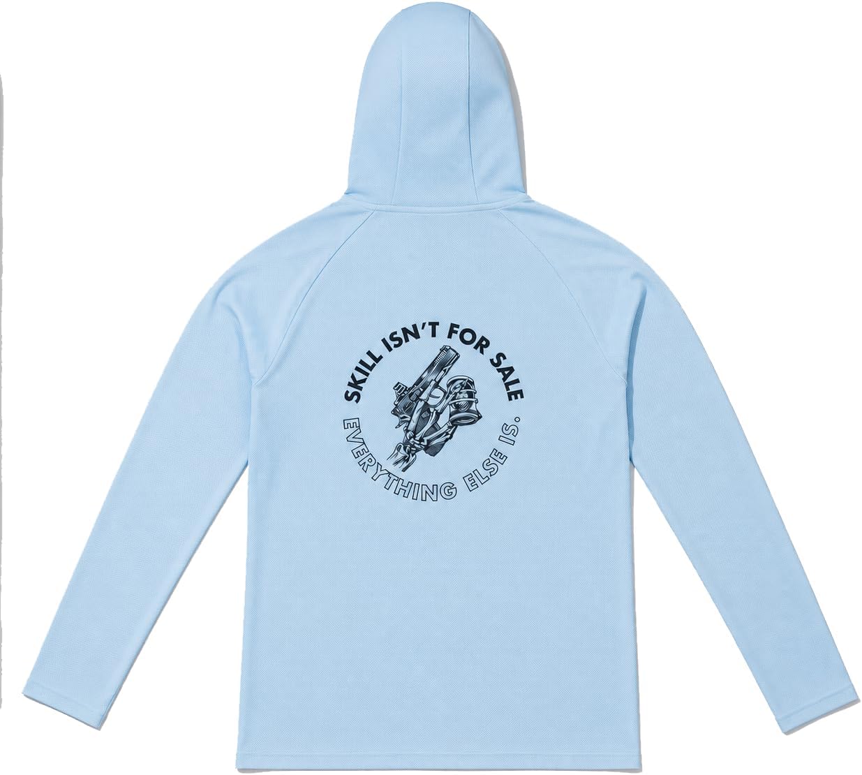 Outdoor Performance Hoodie, Lightweight Micro Mesh Hooded Shirt with 4-Way Stretch for Hiking Fishing Gym