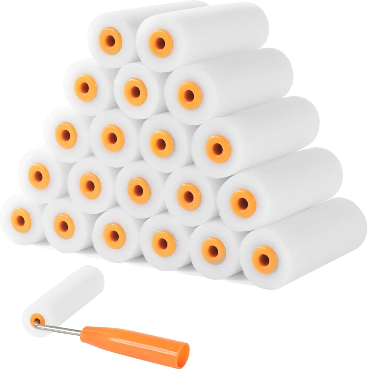 Foam Paint Roller Covers 4 Inch x 3/8 Inch 40 Pack
