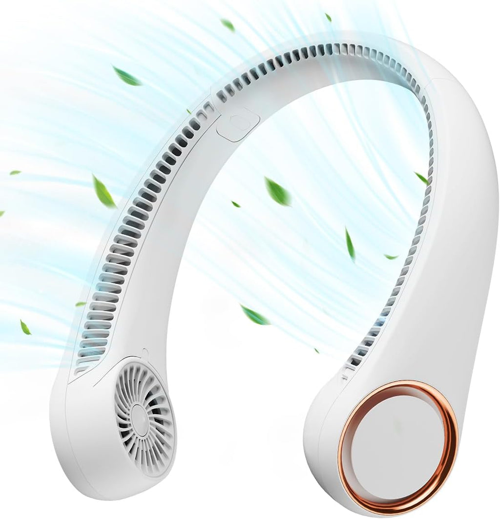 Gaiatop Portable Neck Fan Rechargeable, Hands-Free Cooling, 23.5hrs Runtime