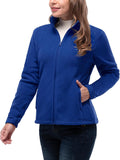 33,000ft Women's Polar Fleece Jacket Zip Up Lightweight Hiking Sweatshirt