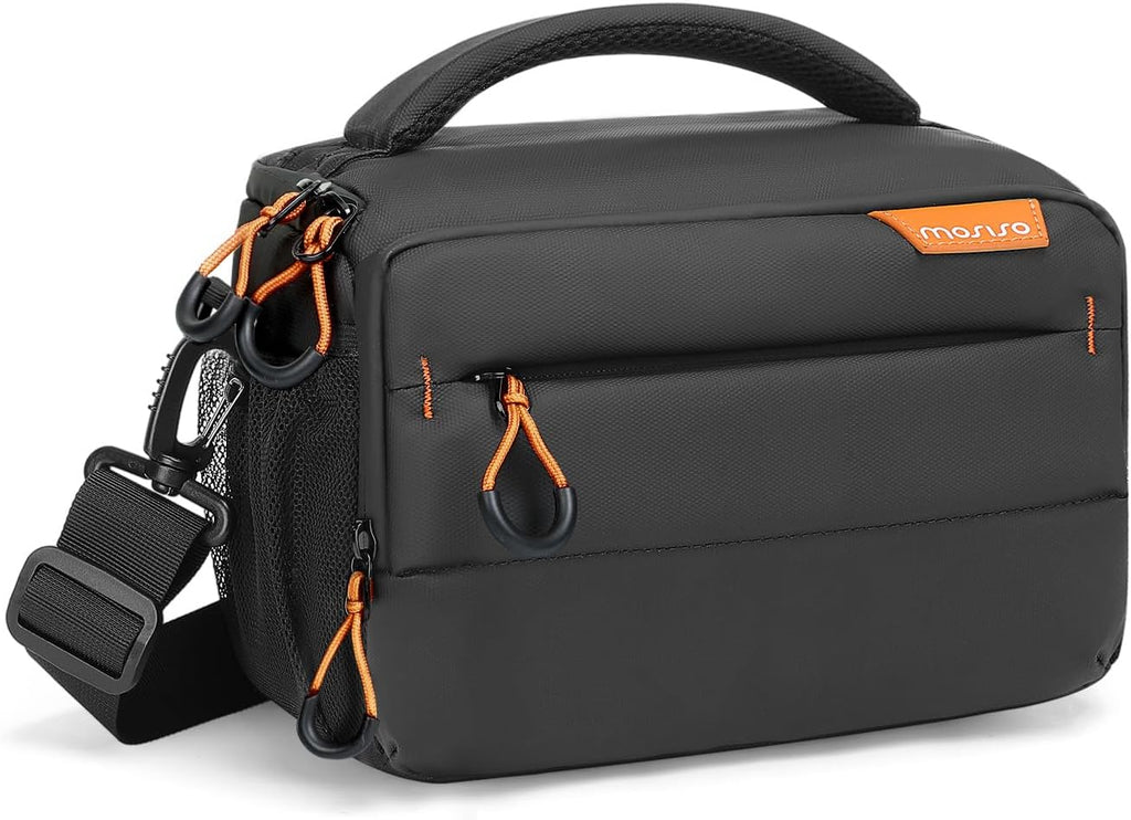 MOSISO Small Camera Bag for Photographers, Camera Shoulder Bags, Black