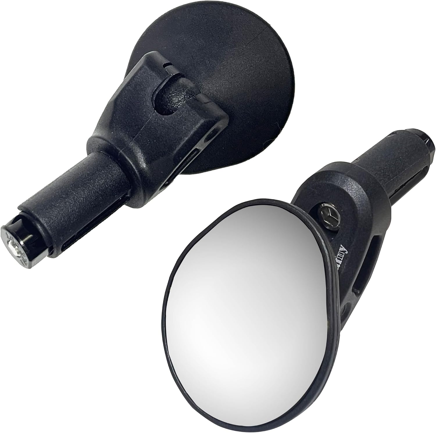 Hafny Drop Bar Bike Mirror, HD Automotive Grade Glass, Shatter-Proof, Super Convex Lens, Bar End Mirror, Cycling Mirror, HF-M956-FR06 (Silver Glass)