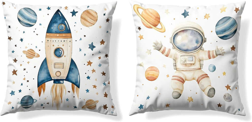 Vintage Camping Forest Throw Pillow Covers 18x18 Set of 2,Camper Gifts for Women Men,Camping Decor Decorations,Vintage Outdoor Adventure Southern Girl Camper Decor Decorations,RV Pillowcase