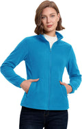 33,000ft Women's Polar Fleece Jacket Zip Up Lightweight Hiking Sweatshirt