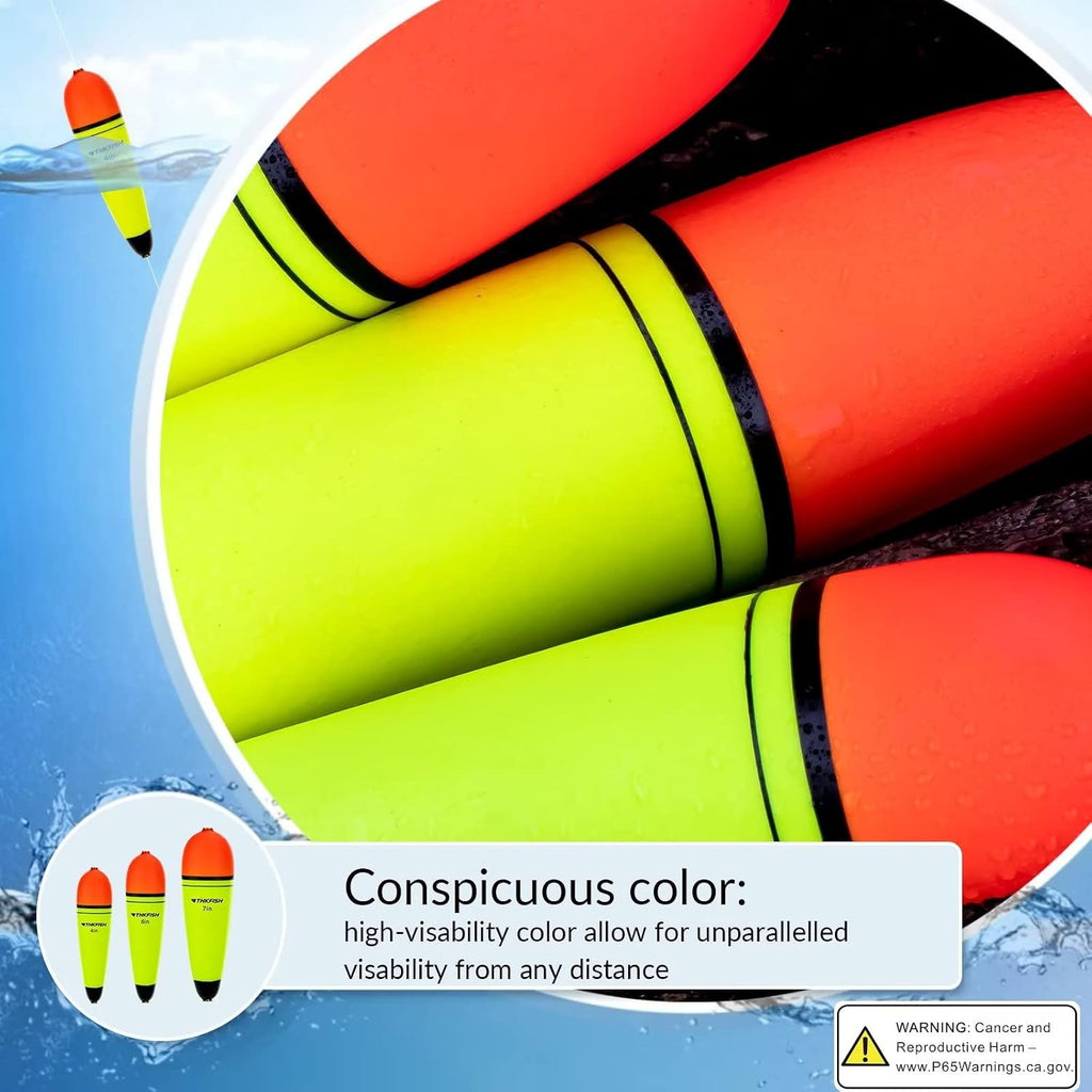 THKFISH Slip Bobbers Floats EVA-Slider-Bobbers Slip Corks