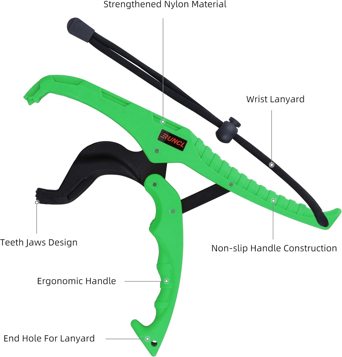 RUNCL Fishing Plier & Fish Lip Gripper Kit, Multi-Function Fishing Tools for Men, Premium Saltwater & Freshwater Fishing Gear, Ultimate Fishing Remover Extractor, Ideal Fishing Gifts for Men