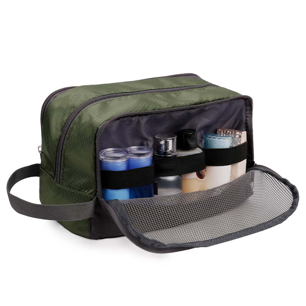 WANDF Travel Toiletry Bag for Men, Small Dopp Kit for Toiletries