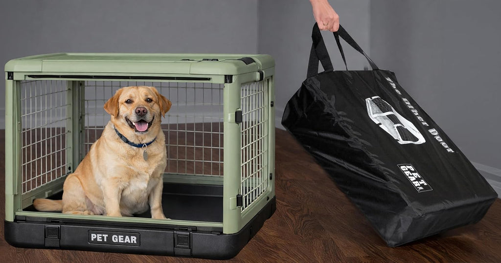 Pet Gear The Other Door 4 Door Steel Crate for Dogs/Cats, 36", Coffee Bean
