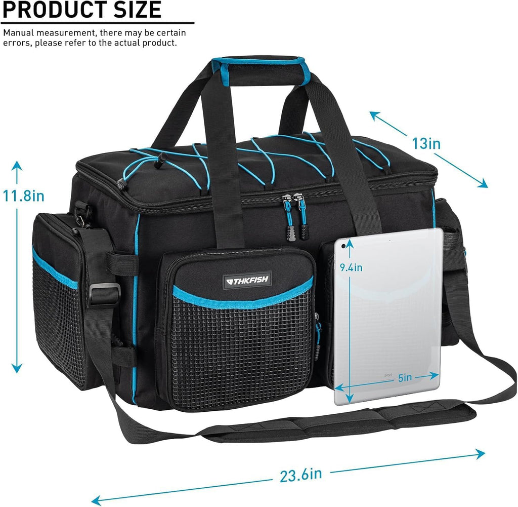 THKFISH Waterproof Large Fishing Tackle Bag for 3600/3700 Tackle Box