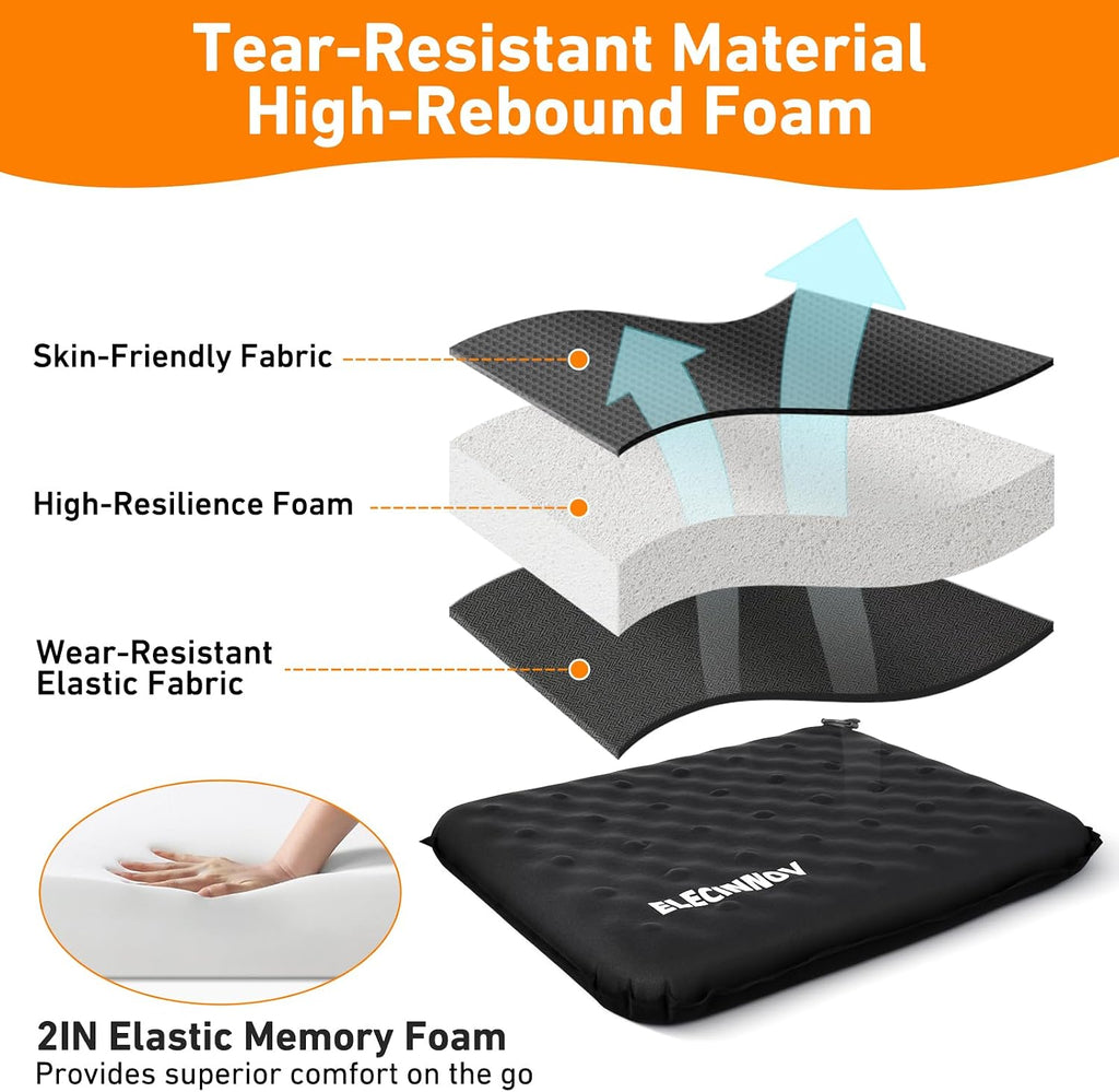 Inflatable Seat Cushion, Self Inflating Compact Stadium Seat Cushion