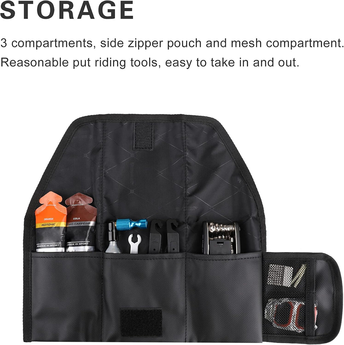 Rhinowalk Bike Saddle Bag Bicycle Under Seat Bag Repair Tools Pouch Frame Bag for Mountain Road Bike Cycling Accessories