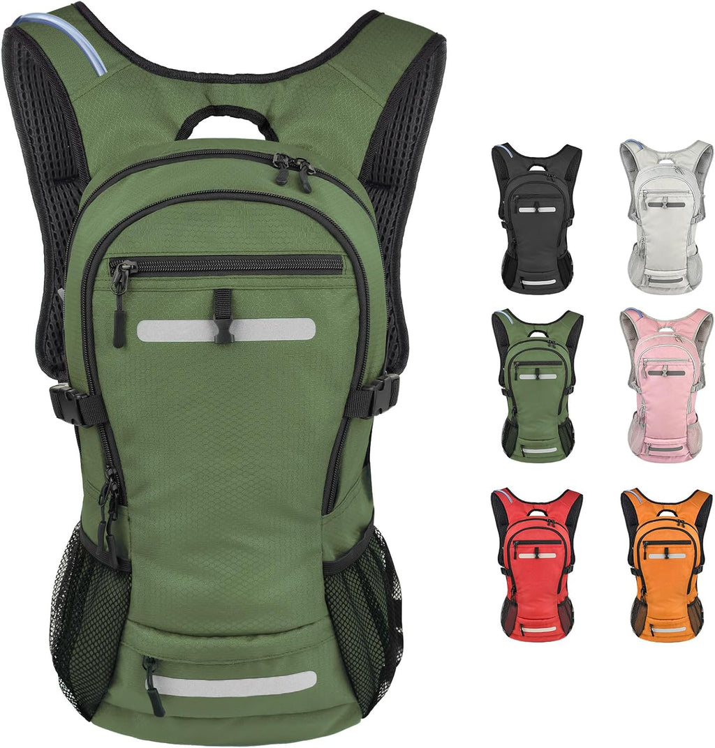 Zavothy 20L Multipurpose Hiking Backpack with 3L Water Bladder – Durable Hydration Backpack with Insulated Bladder Compartment, Hidden Helmet Holder & Rain Cover – for Hiking, Commuting, and Camping