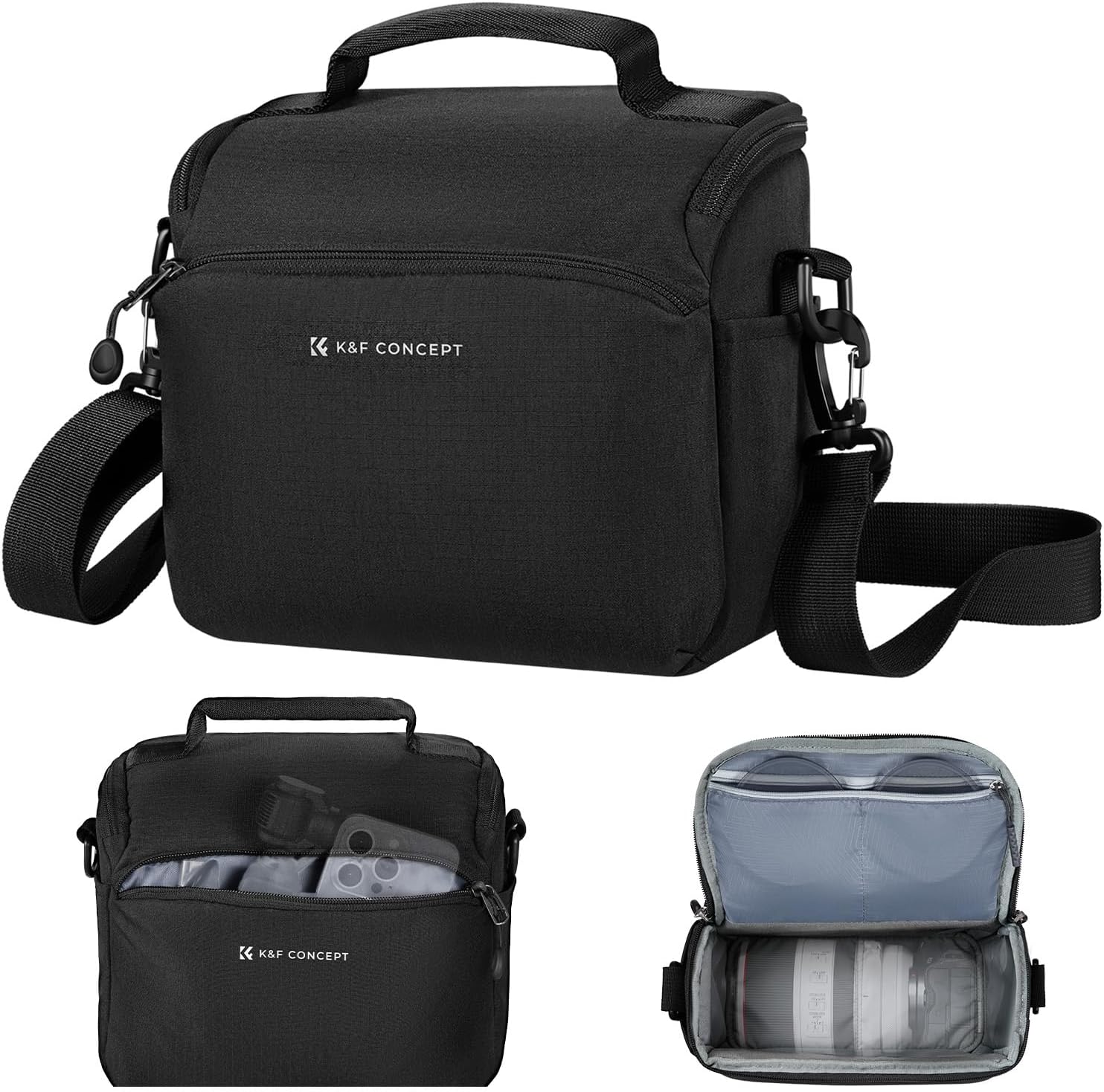 K&F CONCEPT Camera Sling Bag Small Crossbody Case