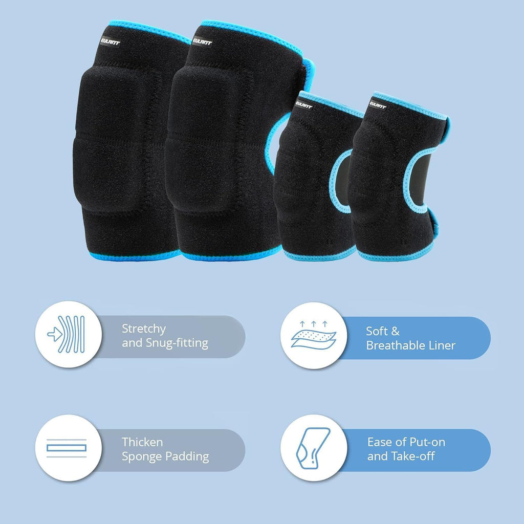 Elbow Pads and Knee Pads for Kids,Protective Pad Sets with Thickened Pad