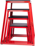 JFIT Plyometric Boxes - Made in Taiwan NO Assembly Required Single - Height Box Set and Adjustable Box Options Plyometric Platform and Jumping Agility Box for Training Conditioning Strength Training