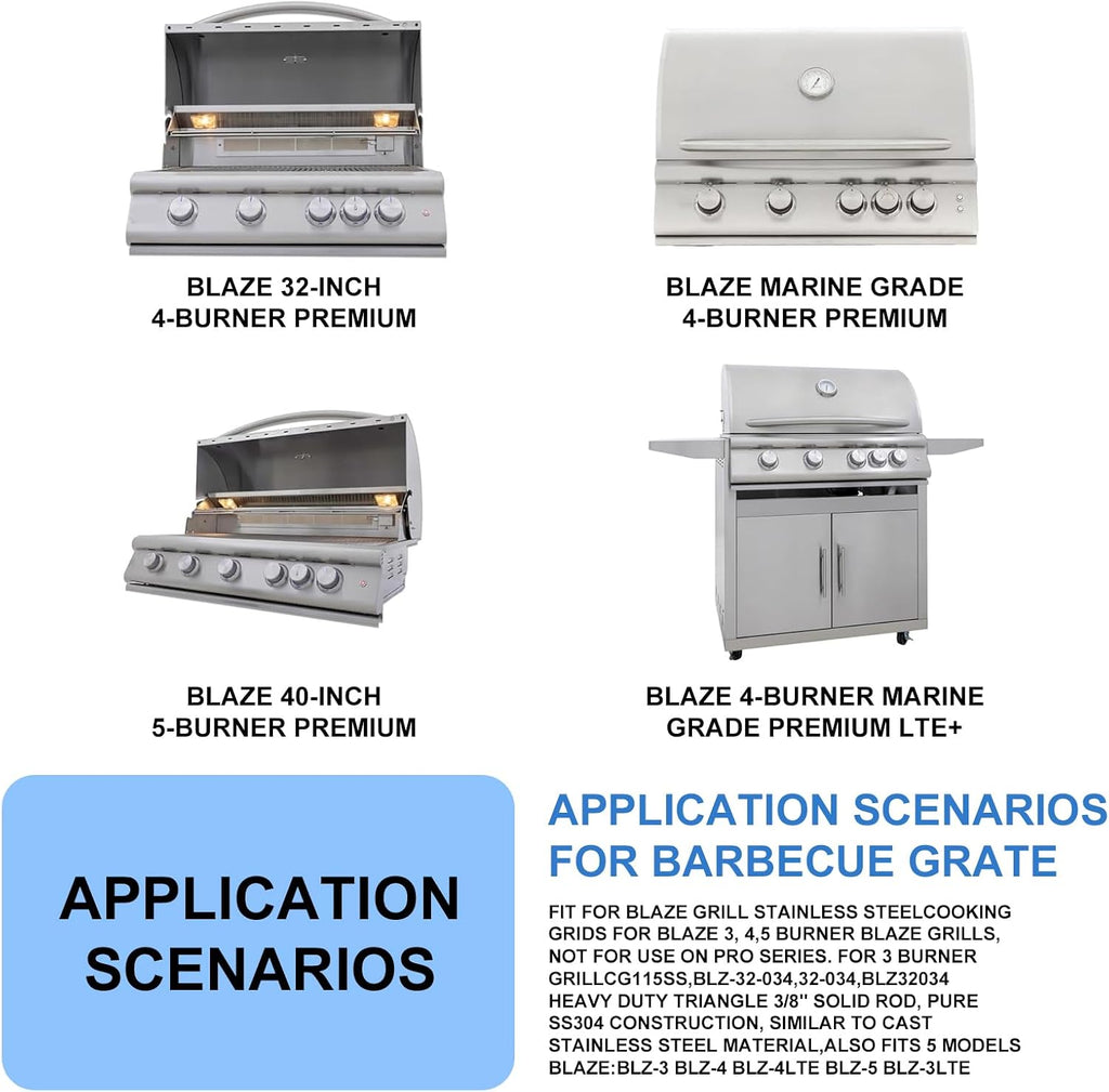 Blaze Grill Grates Upgraded Replacement,