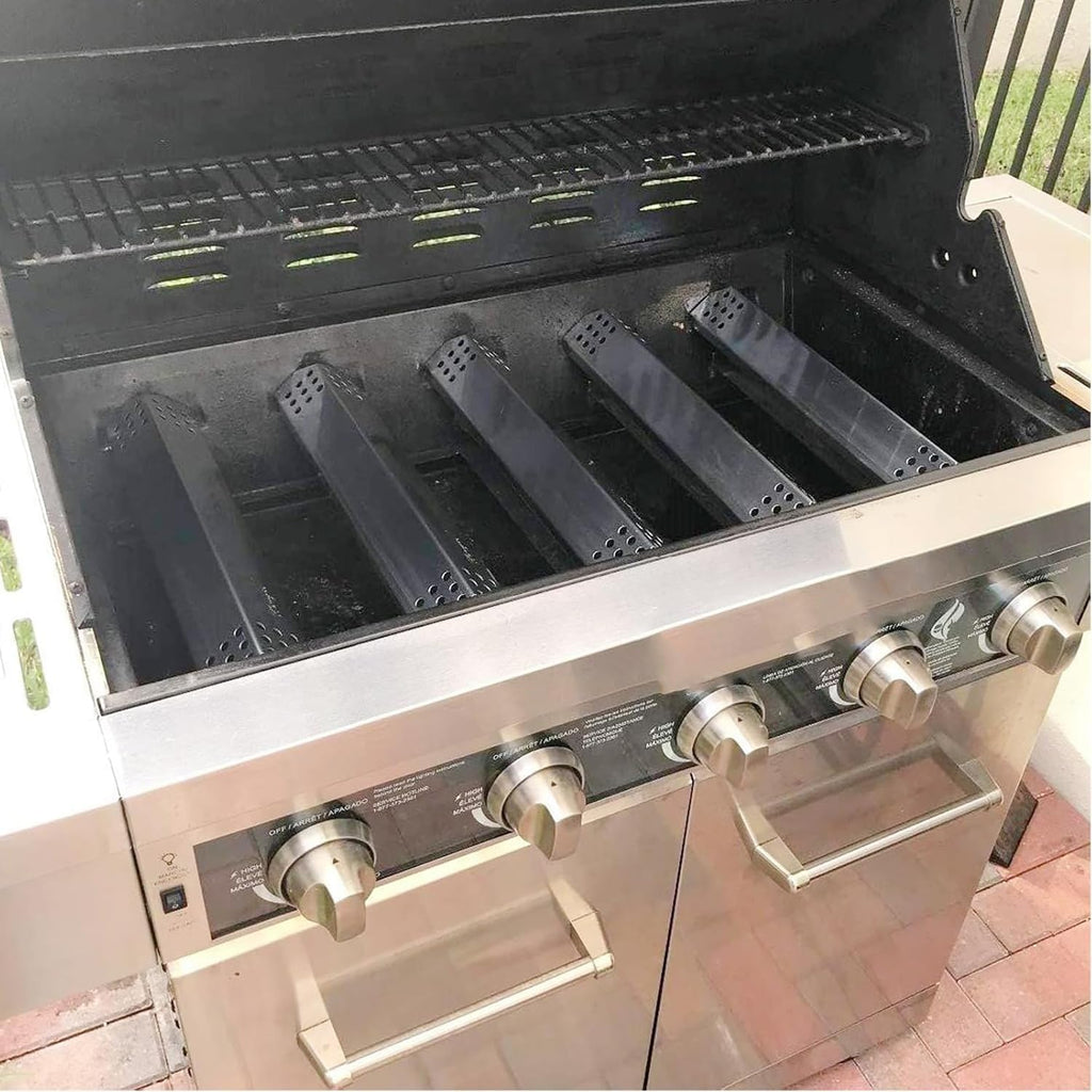 Replacement Kit for Kitchen Aid 720-0893 720-0893A 720-0893D 720-0893G, 7MM Stainless Steel Cooking Grates, Burners and Heat Plates for Kitchenaid Grill Replacement Parts 5-Burner Gas Grill