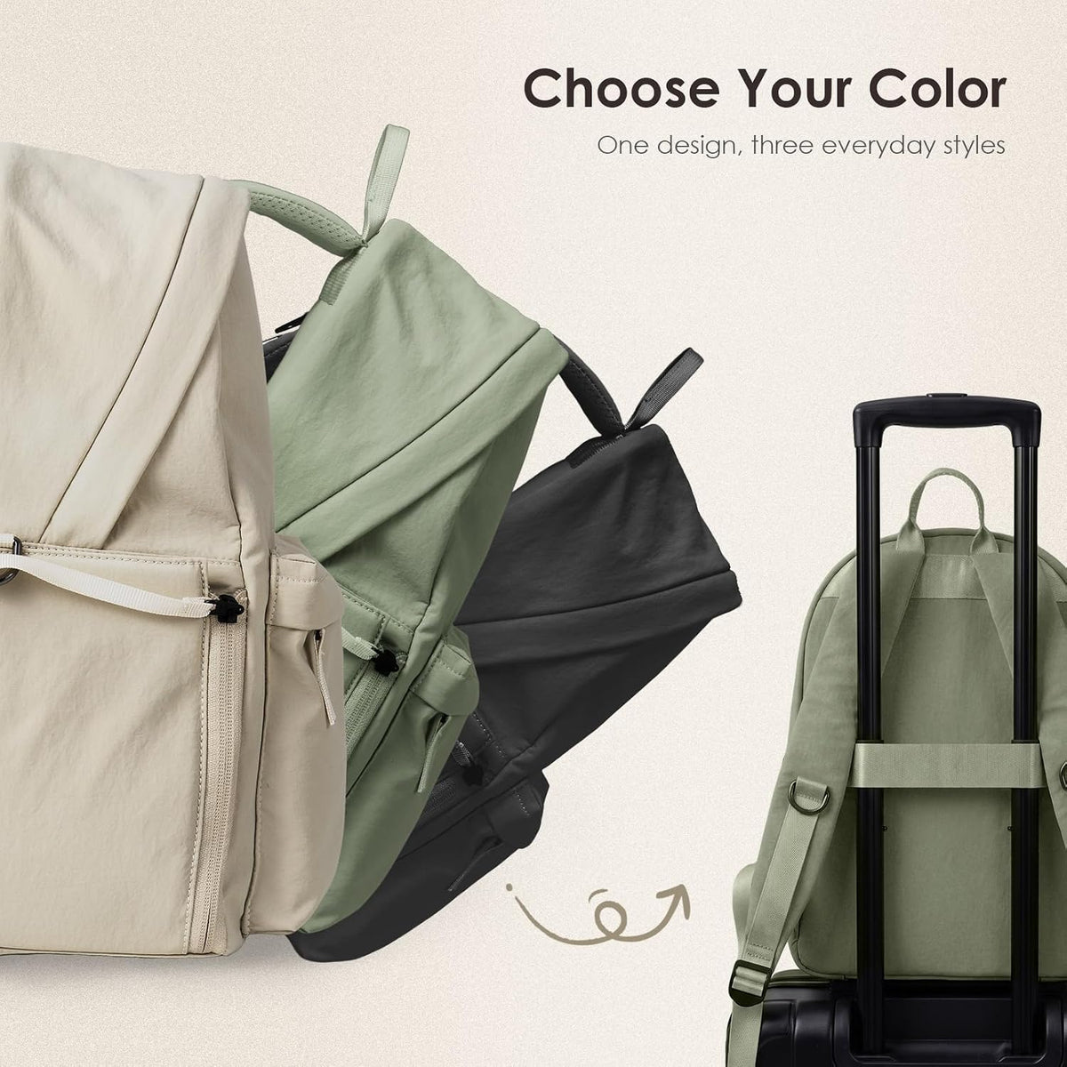 TARION Casual Camera Backpack 15L Urban Photography Bag, Once LT15, Green