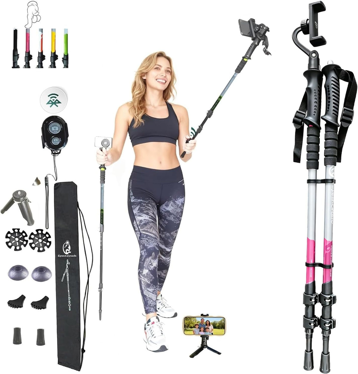 Trekking Poles as Selfie Sticks for Hiking