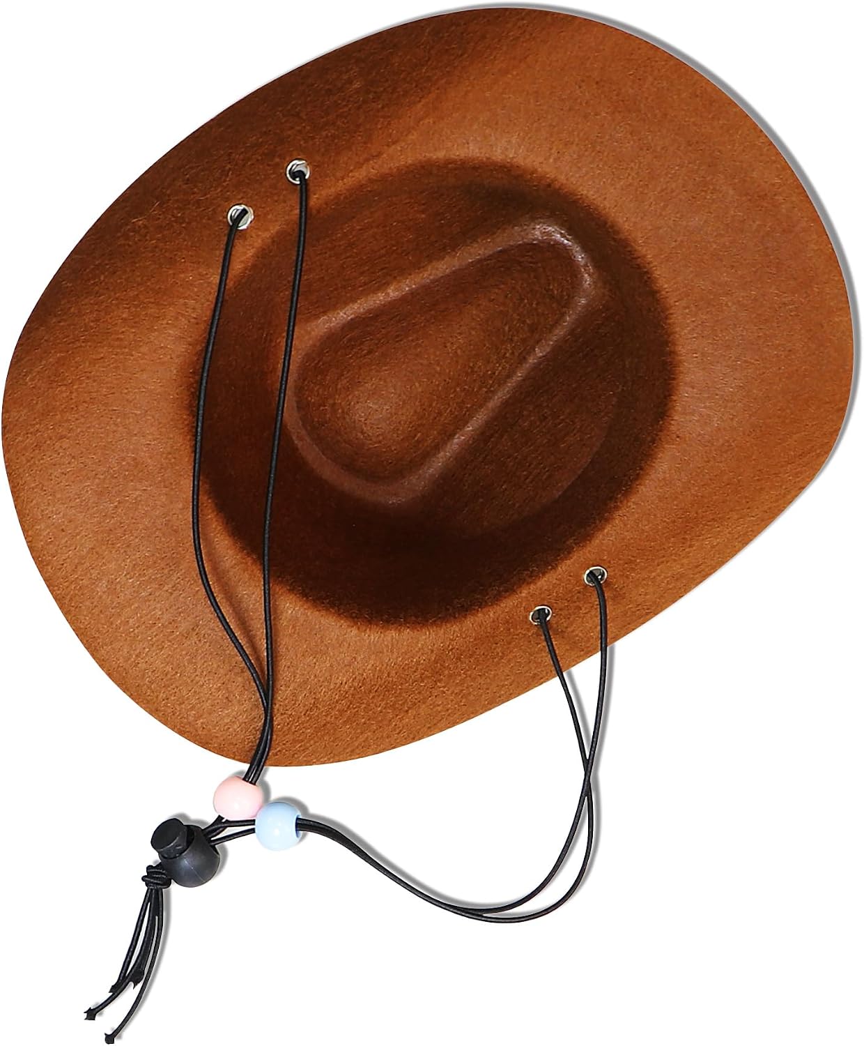 GOYOSWA Dog Halloween Costumes, Dog Cowboy Costume Halloween Pet Cowboy Hat Bandana Scarf for Small Medium Large Dogs Pets (Brown Hat & Red Bandana, Large)