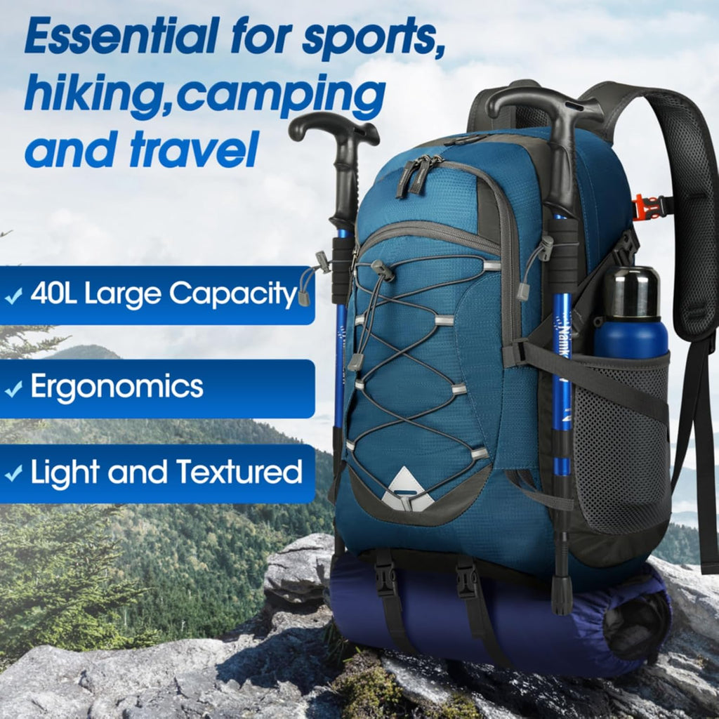 IGOLUMON Hiking Backpack 40L Packable Lightweight Camping Daypack Men Women