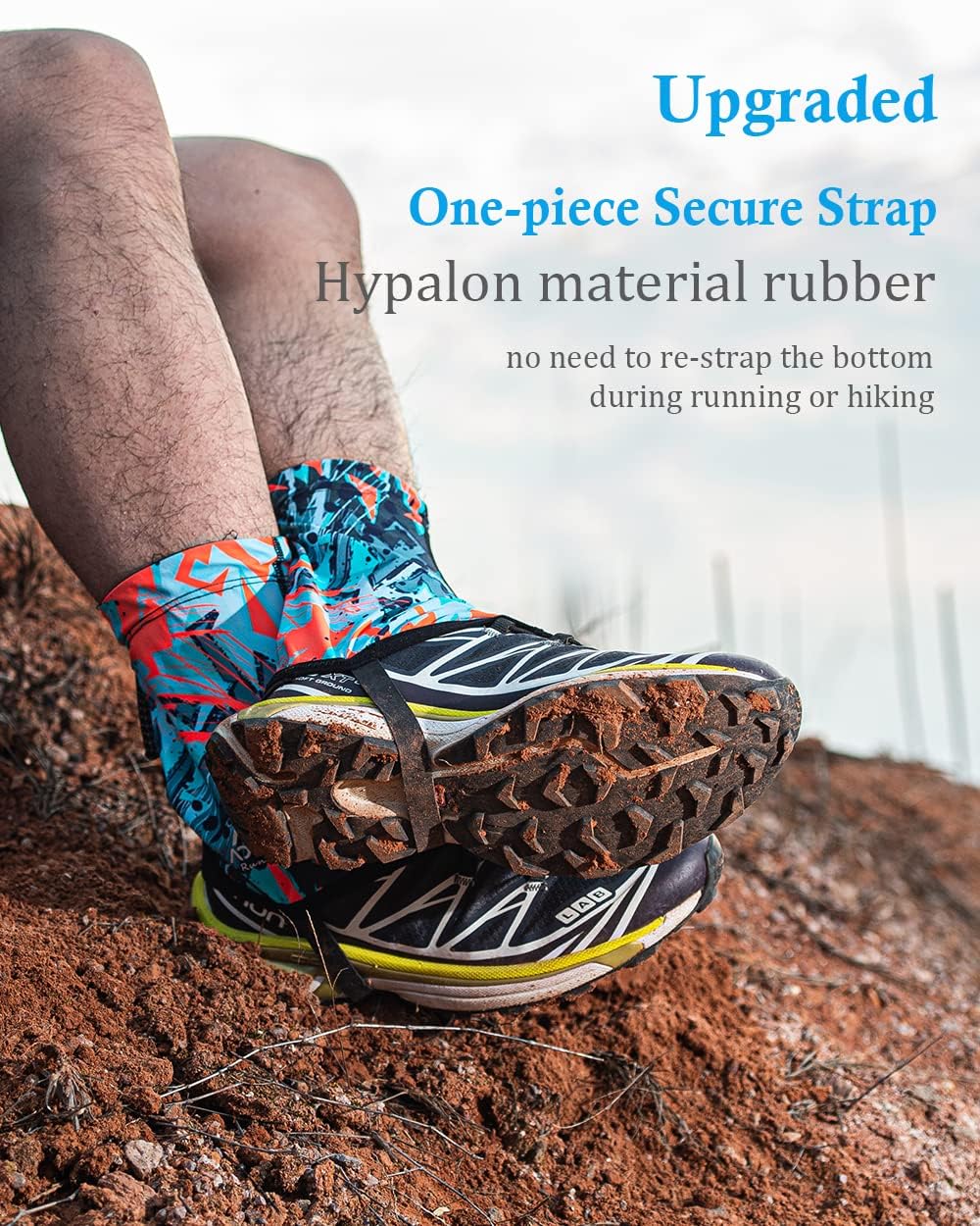 AONIJIE Ankle Gaiters for Hiking, Lightweight Trail Running Gaiters