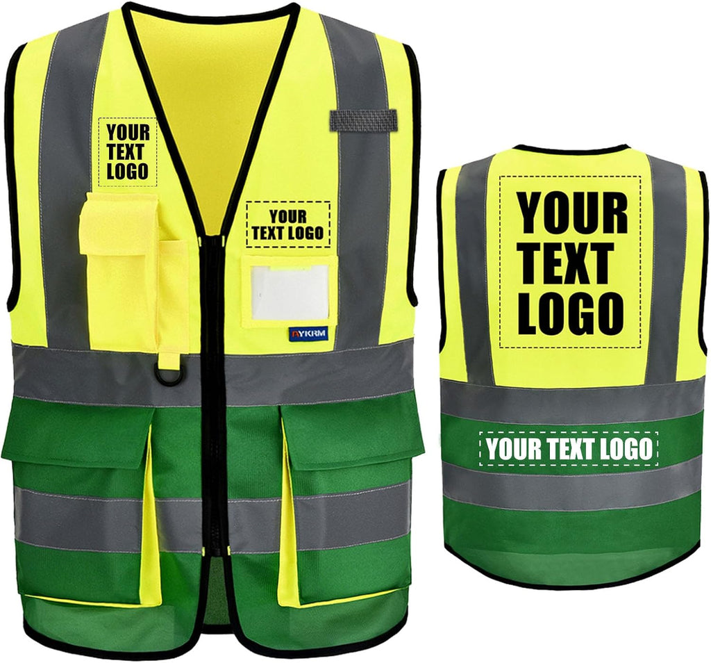 A-SAFETY High Visibility Reflective Safety Vest Customize Logo (XS-8XL)