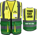 A-SAFETY High Visibility Reflective Safety Vest Customize Logo (XS-8XL)