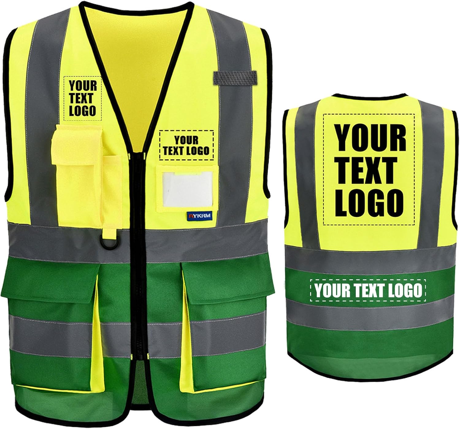 A-SAFETY High Visibility Reflective Safety Vest Customize Logo (XS-8XL)