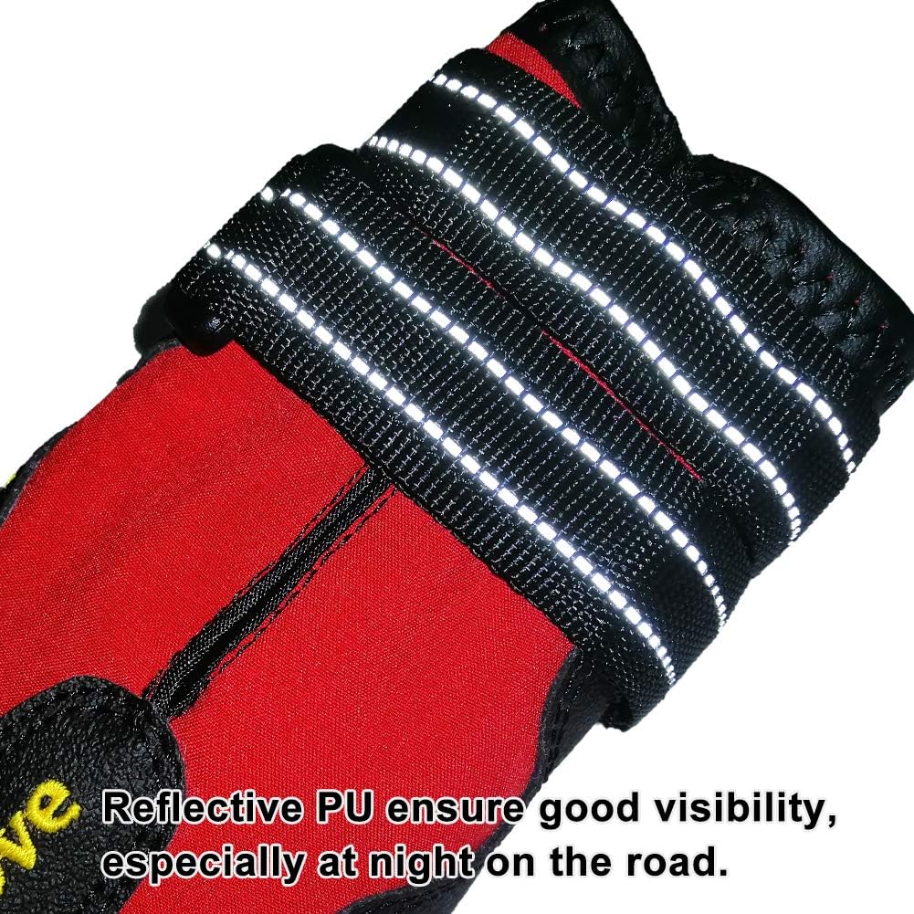 Truelove Dog Boots,Waterproof Pet Shoes with Reflective Straps for Paw Protectors Small Medium Large Dog Summer Winter Snow Outdoor Walking