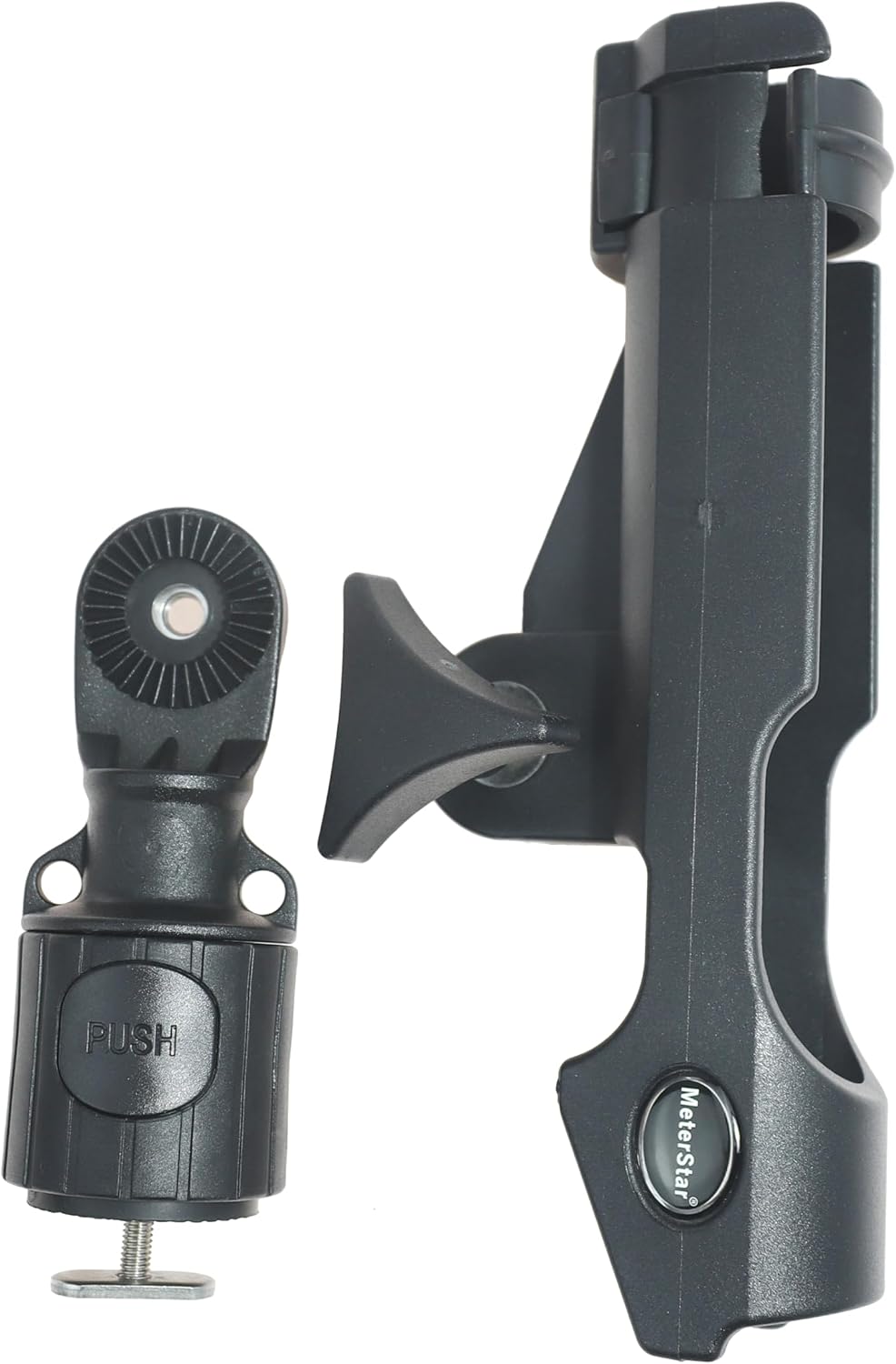 New Upgrade 360 Degrees MiniPort Fishing Rod Holder with Mini Rod Holder,Rod Holder with Track Mounting Base Kit with Installation Accessories and Tools