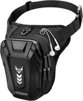 ISEYOU Thigh Bag for Women Men, Motorcycle Leg Bag with Leg Strap, Expandable Storage Multifunctional Gear Bags for Racing Bike Cycling Horse Riding Hiking Camping Fishing Travel Outdoor