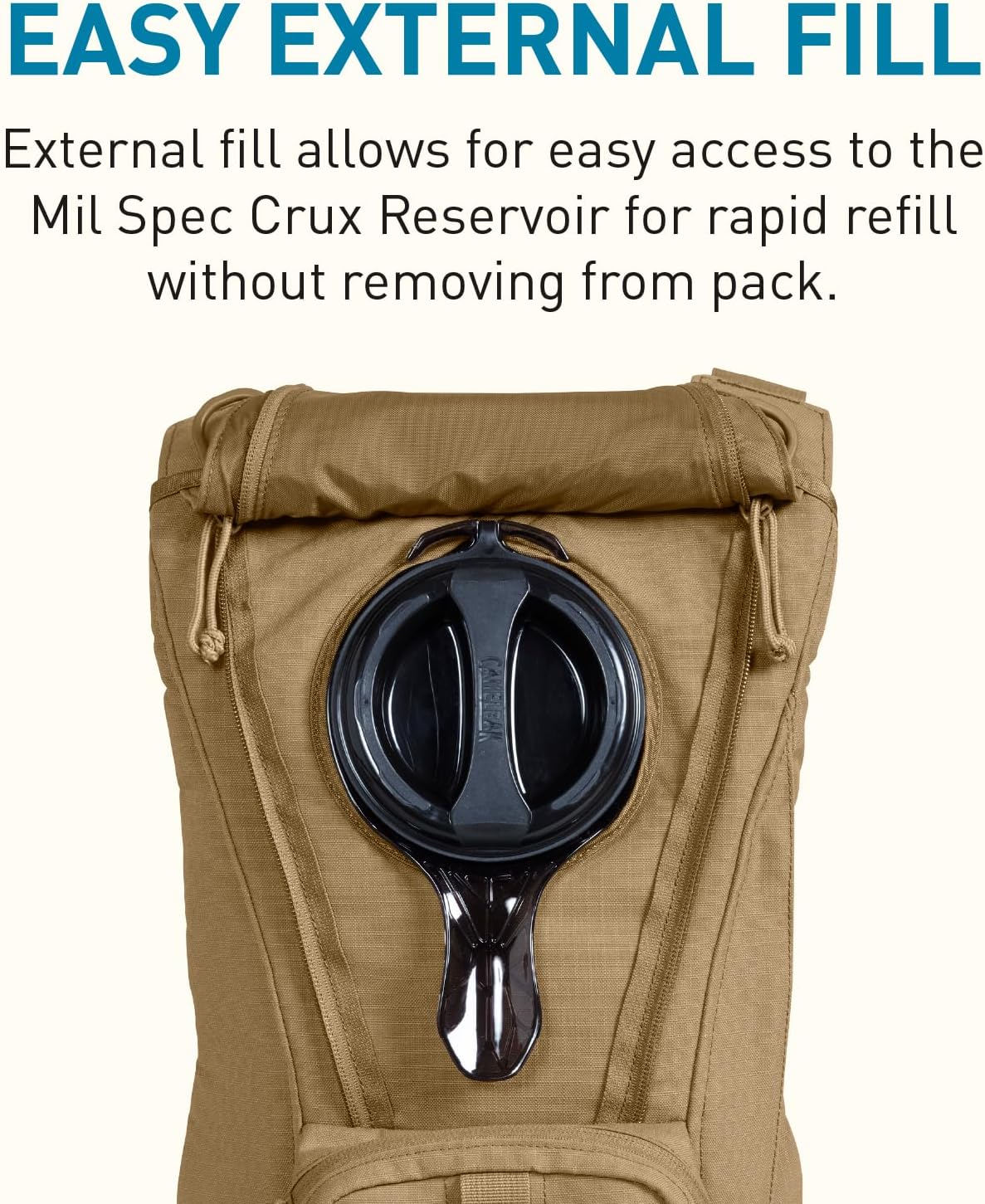 CamelBak Ambush Tactical Hydration Backpack, Low‑Profile MOLLE Design with 100oz Mil‑Spec Crux Reservoir