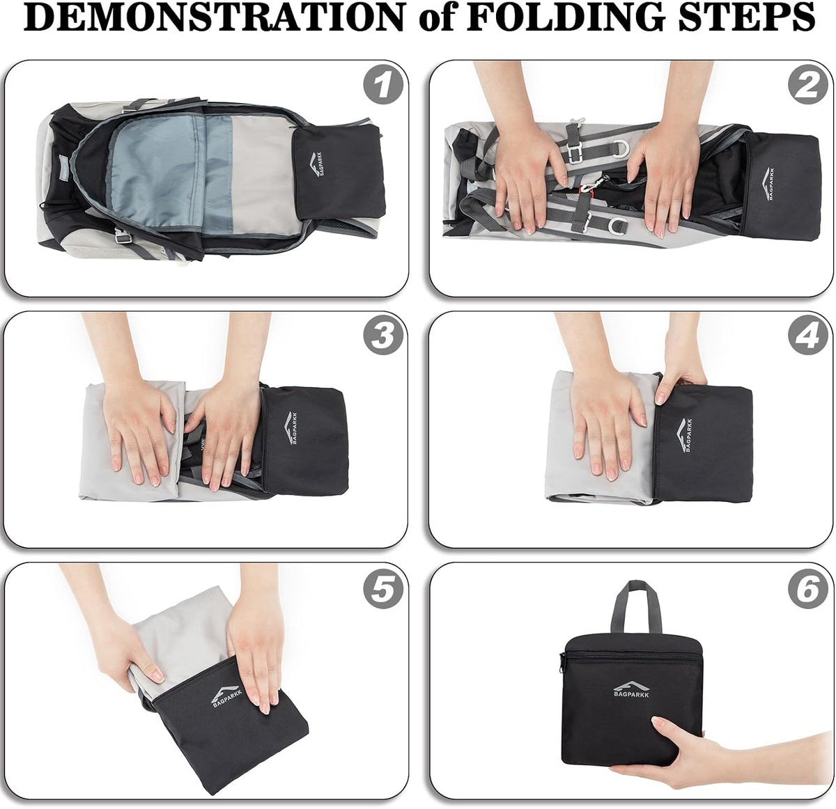 BAGPARKK 35L Ultra Lightweight Foldable Packable Hiking Backpack