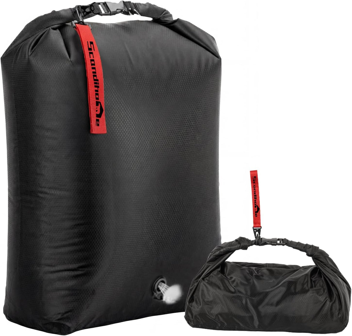Travel Laundry Bag, Pump-Free Vacuum Compression Dirty Clothes Bag for Suitcases, Medium Waterproof Wet Dry Bag, Space Saver Reusable Laundry Bag for Cruise Essentials, Road Trip & Dorm, Grey