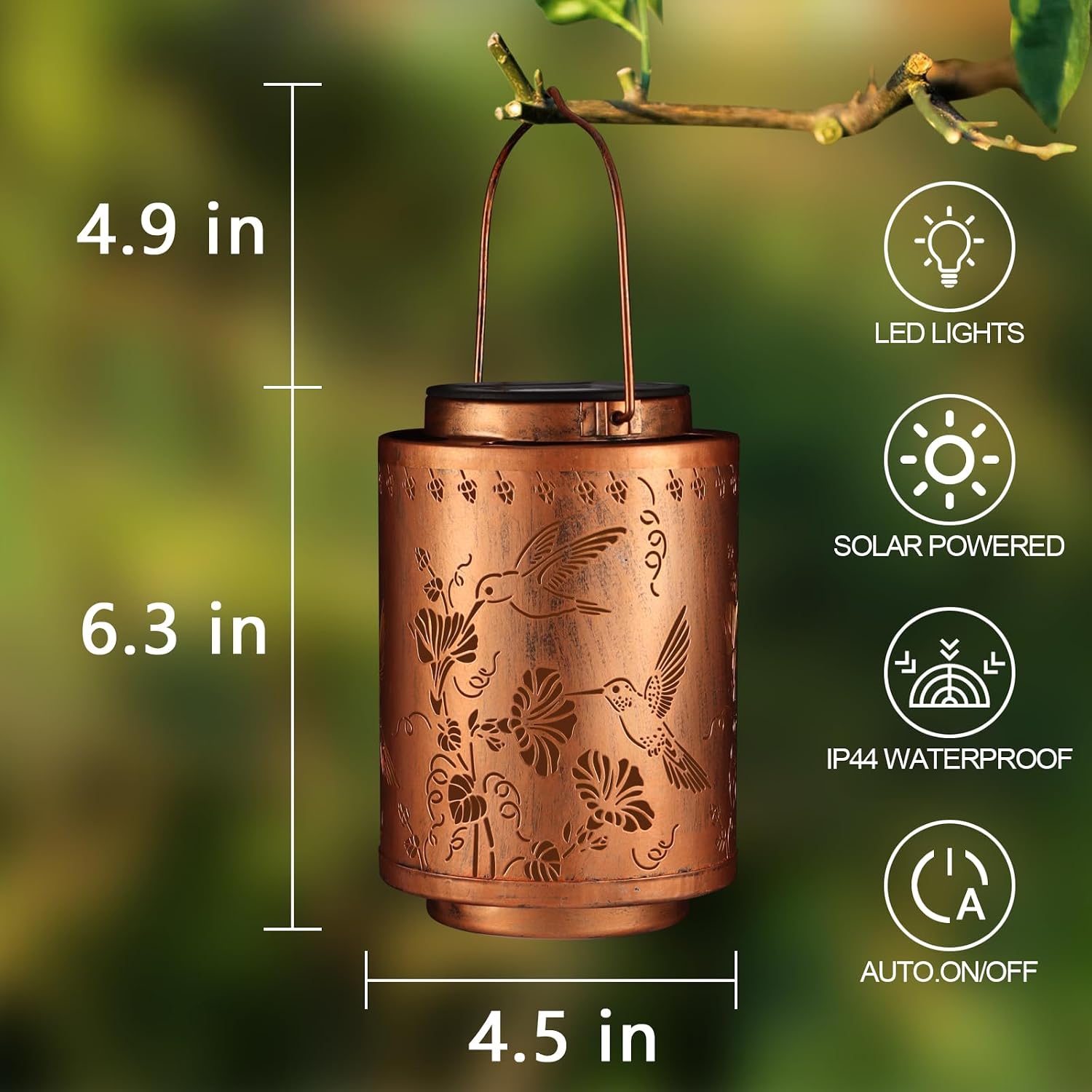 Solar Lanterns Outdoor Waterproof Garden Decor Gifts for Women Mon