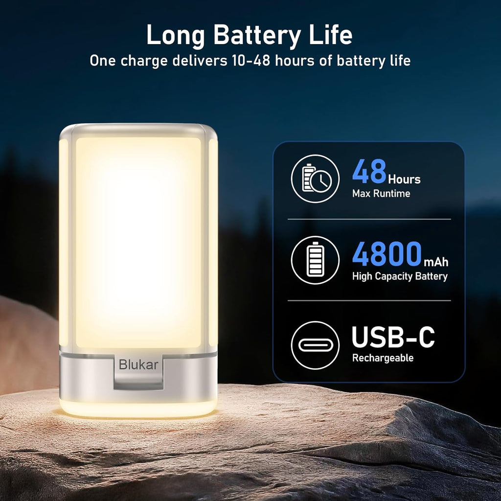 Blukar 116 LED Camping Lantern Rechargeable, Super Bright Camping Lights