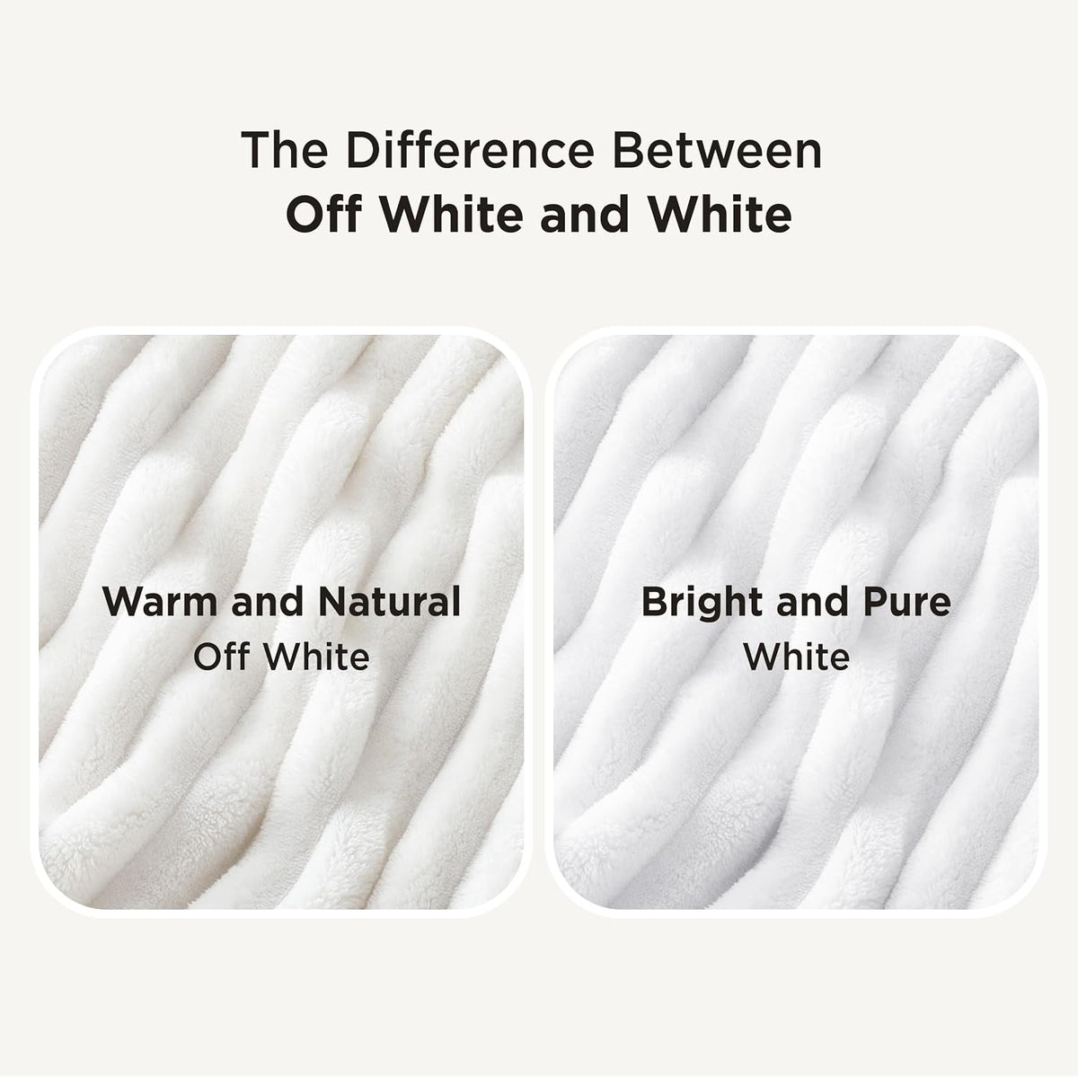 Bedsure Soft Throw Blanket for Couch Decor Gifts Bright White 50"x60"