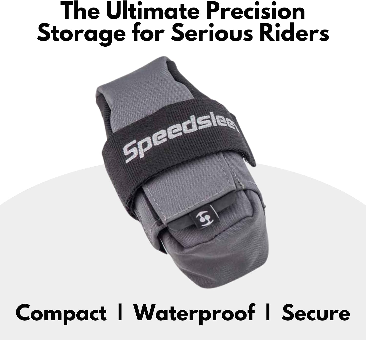 SpeedSleev Ranger 2.0 – Pro-Level Bike Saddle Bag for MTB & Gravel Riders – Ballistic Nylon Construction – Ultra-Stable Storage – Waterproof Under Seat Pack – Small – Grey