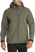 Outdoor Ventures Men's Softshell Jacket Waterproof Fleece Rain Shell Coat