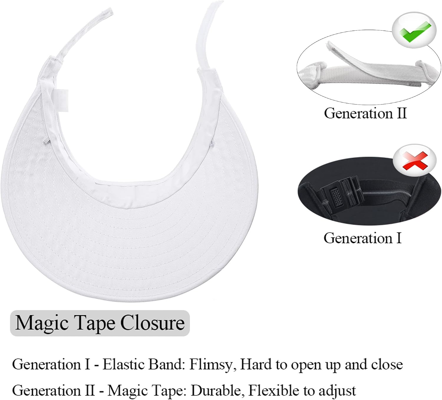 Sun Visor Hats Women Large Brim Summer UV Protection Beach Cap