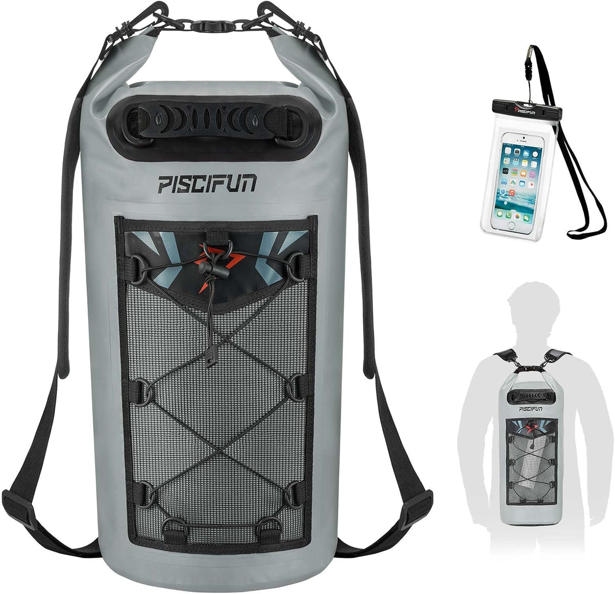 Piscifun Dry Bag, Waterproof Floating Backpack 10L/20L/30L/40L