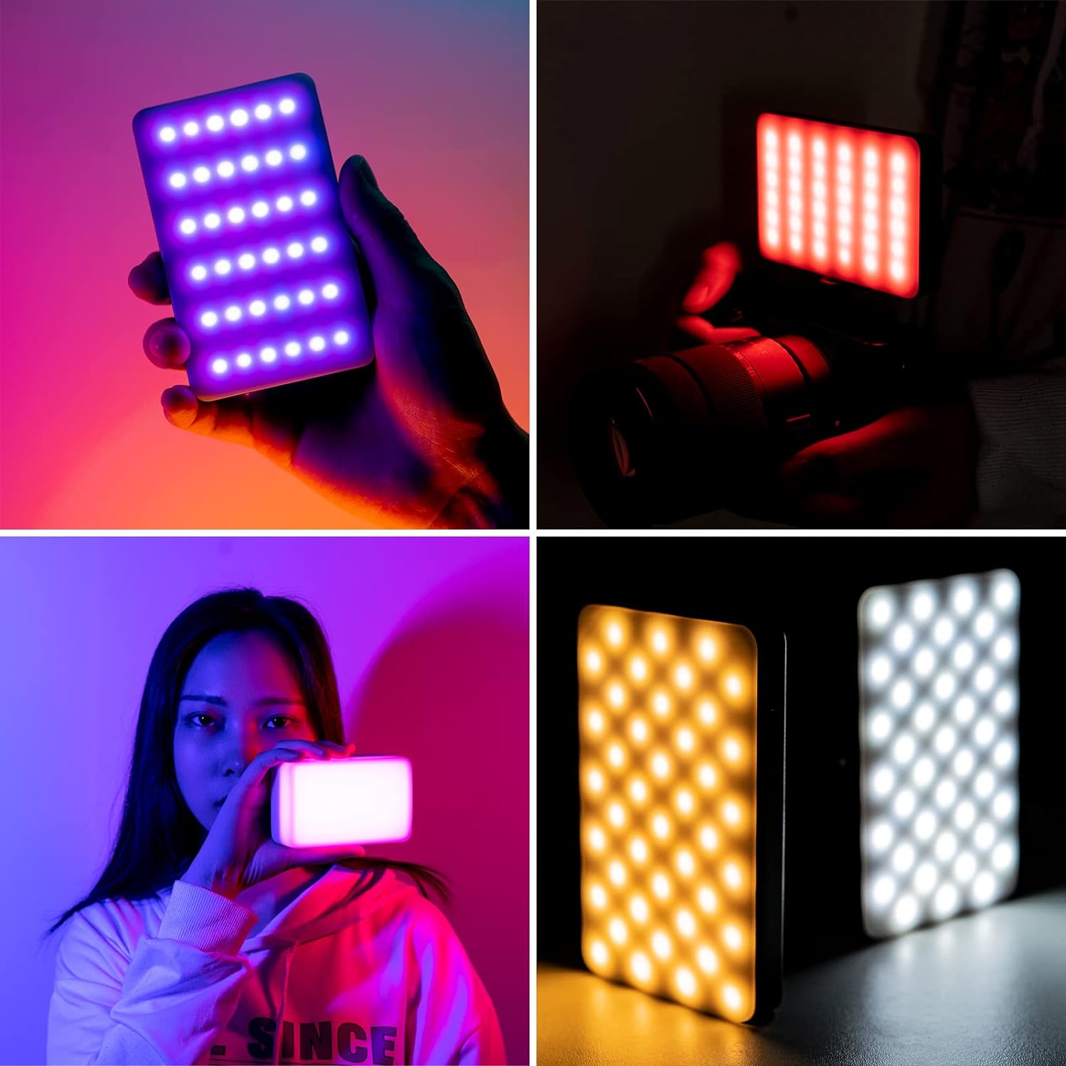 VIJIM VL120 RGB Video Light Portable LED Camera Light Panel 0-360Full Color