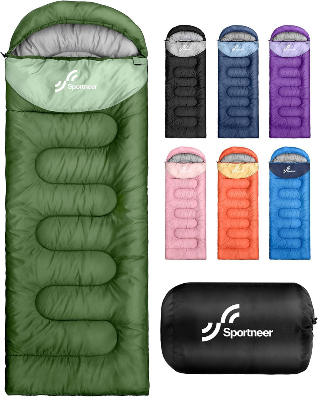 Sportneer Sleeping Bag for Adults Kid Waterproof lightweight Camping Hiking