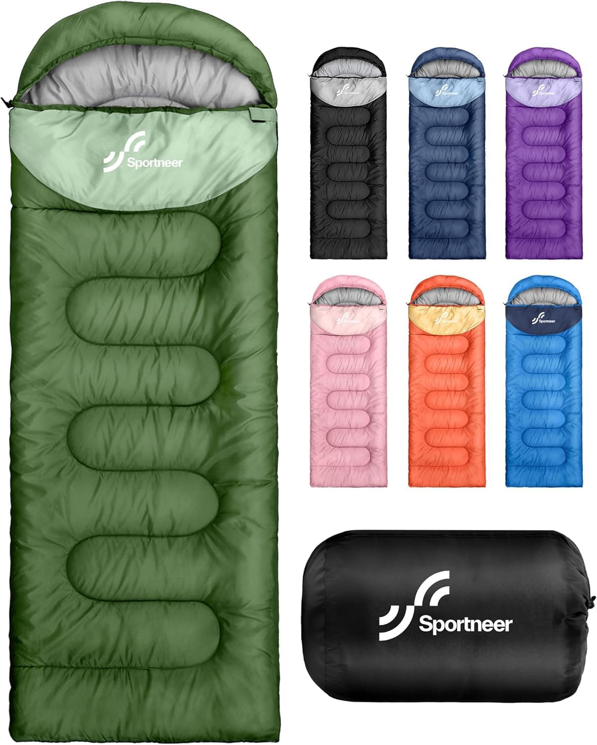 Sportneer Sleeping Bag for Adults Kid Waterproof lightweight Camping Hiking