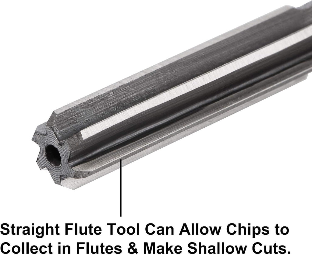 uxcell Chucking Reamer Set Lathe Machine Reamer Straight Flute Milling Cutter High Speed Steel H8 Tolerance (2mm 3mm 4mm 5mm 6mm 7mm 8mm 9mm 10mm) 9pcs