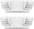 LIT-PaTH LED Emergency Light for Business, Battery Backup, 2 Pack